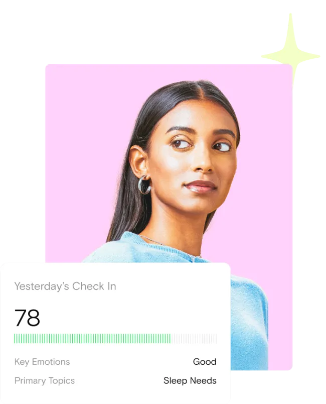 Mobile view of the application